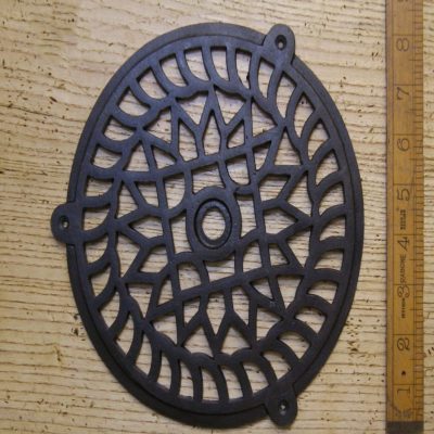 AIR VENT EXTRACTION COVER ROUND TABS CAST IRON 8 / 200MM