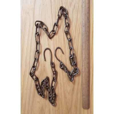 AIRER CHAIN WITH HOOKS SET OF 3 ANT IRON 500MM / 20
