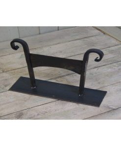 BOOT SCRAPER CURLY TOP HAND FORGED MOUNTING PLATE 300MM