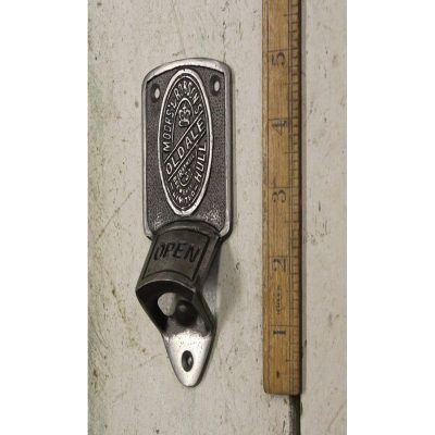 BOTTLE OPENER PLAQUE WALL MOUNT MOORS&ROBSON ALES IRON 5