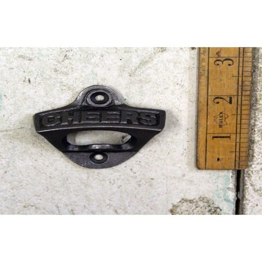 BOTTLE OPENER WALL MOUNT CHEERS SMALL ANT IRON