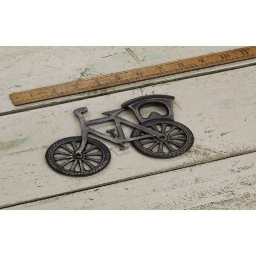 BOTTLE OPENER WALL MOUNTED BICYCLE CAST ANT IRON