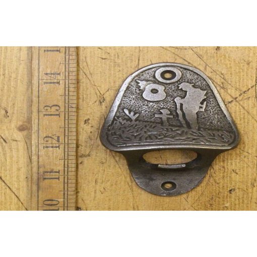 BOTTLE OPENER WALL MOUNTED FORGOTTEN SOLDIER CAST ANT IRON