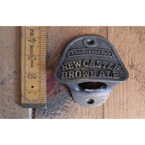 BOTTLE OPENER WALL MOUNTED NEWCASTLE BROWN ANT IRON