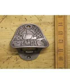 BOTTLE OPENER WALL MOUNTED PEAKY BLINDERS CAST ANT IRON
