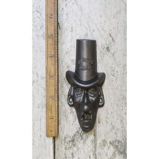 BOTTLE OPENER WALL MOUNTED SCROOGE CAST ANT IRON