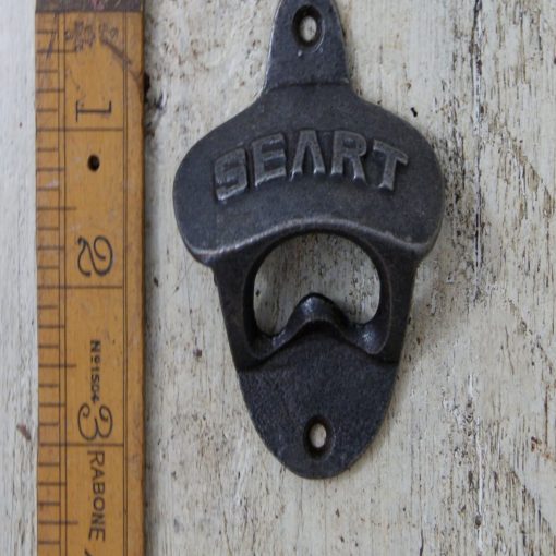 BOTTLE OPENER WALL MOUNTED SEART CAST ANT IRON TBD