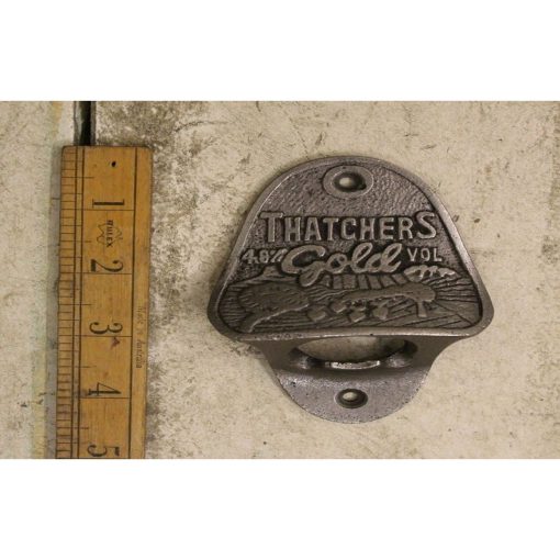 BOTTLE OPENER WALL MOUNTED THATCHERS CIDER CAST ANT IRON