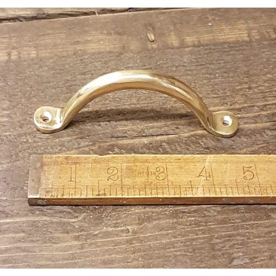 BOW HANDLE PENNY END SOLID BRASS 5 / 120MM