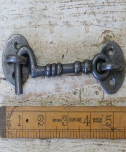 CABIN HOOK & STAPLE SHED CAST ANTIQUE IRON 4 / 100MM