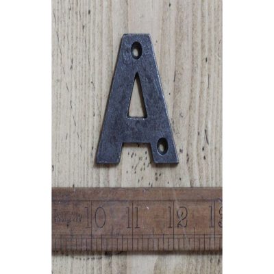 CAST IRON LETTER A 50MM H ANT IRON