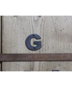 CAST IRON LETTER G 50MM H ANT IRON