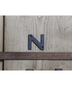 CAST IRON LETTER N 50MM H ANT IRON