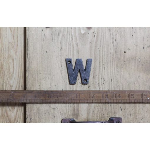 CAST IRON LETTER W 50MM H ANT IRON