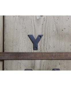 CAST IRON LETTER Y 50MM H ANT IRON