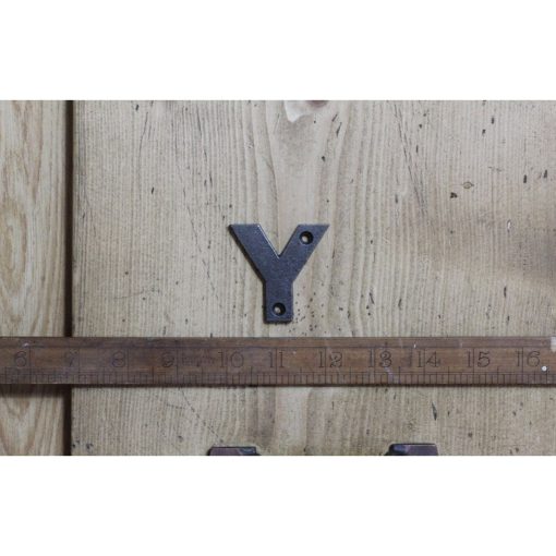 CAST IRON LETTER Y 50MM H ANT IRON