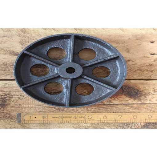 CASTOR WHEEL INDUSTRIAL CAST IRON 185MM DIA 16MM 5/8 HOLE