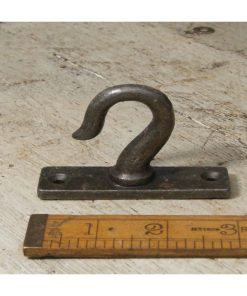 CEILING CHANDELIER HOOK 2 HOLE BACKPLATE ANTIQUE IRON 75MM