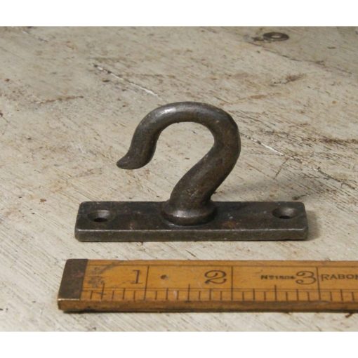 CEILING CHANDELIER HOOK 2 HOLE BACKPLATE ANTIQUE IRON 75MM