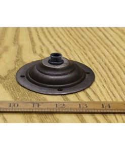 CEILING GLAND ROSE FOR PENDANT LIGHTS CAST ANT IRON 90MM DIA