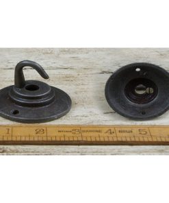 CEILING GLAND ROSE WITH HOOK FOR PENDANT CAST ANT IRON 55MM