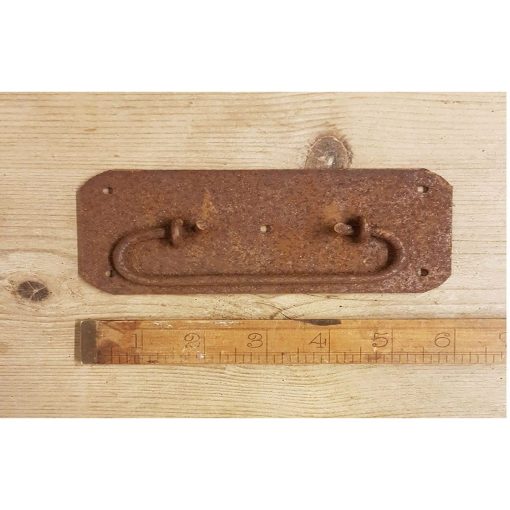 CHEST LIFTING HANDLE PLATE DESIGN RUST 150MM