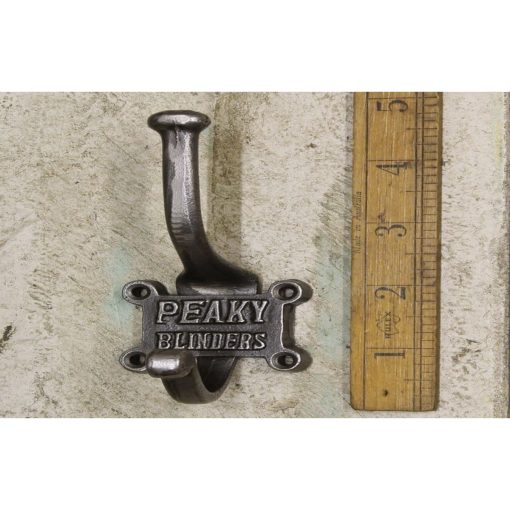 COAT HOOK DOUBLE 2 PART RETRO PEAKY BLINDERS ANT IRON 125M