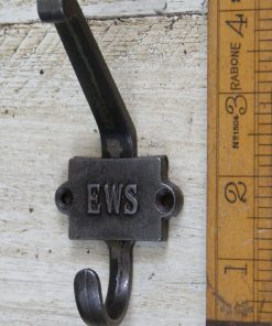 COAT HOOK DOUBLE EWS CAST ANT IRON 2 PART 110MM