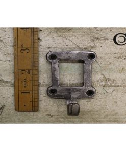 COAT HOOK LABEL FRAME TAKES CERAMIC INSERT ANT IRON 74MM