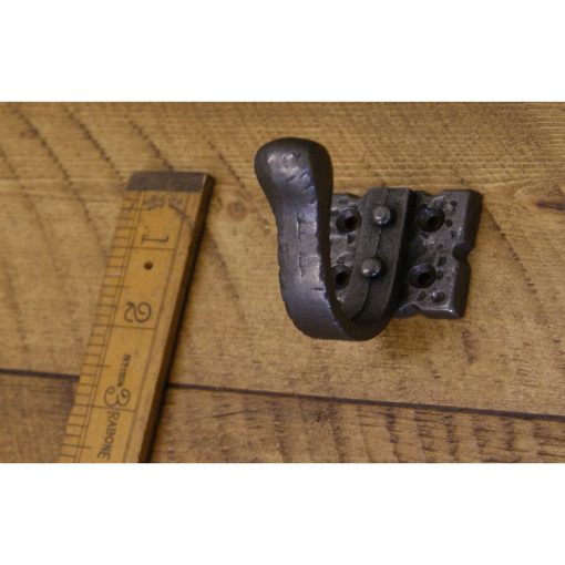 COAT HOOK RIVETED TO BASE ANT IRON 55MM