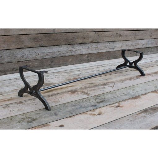 COFFEE TABLE END FRAME HARDWICK 1 ROD CAST IRON 420 X 460MM