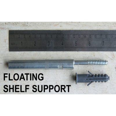 CONCEALED SHELF SUPPORT SCREW-IN 120MM ROD MASONRY 12 X185