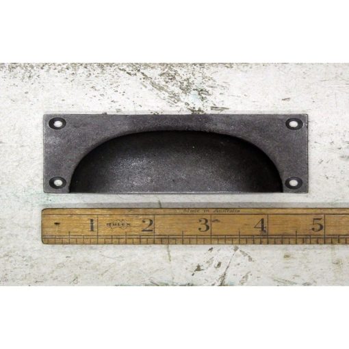 CUP HANDLE SQUARE DESIGN HEAVY CAST ANT IRON 50 X 120MM
