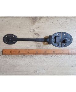 CUPBOARD LATCH HANDFORGED BLACK BEESWAX (PICKARD)