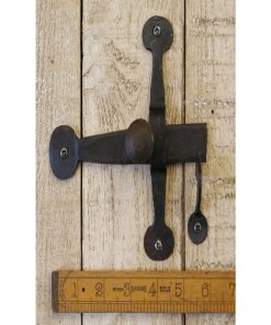 CUPBOARD LATCH HANDFORGED BLACK WAX 5 (HF14)