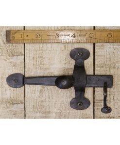 CUPBOARD LATCH HANDFORGED BLACK WAX 6 (HF14)