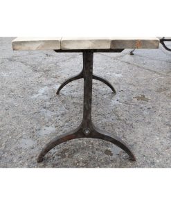 DINING TABLE END FRAME AMISH CAST ANTIQUE IRON 710MM HIGH