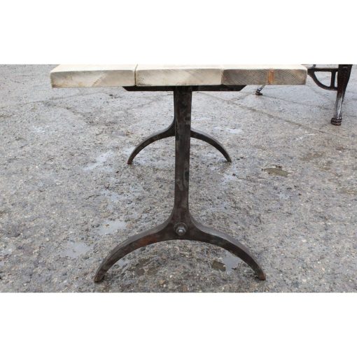 DINING TABLE END FRAME AMISH CAST ANTIQUE IRON 710MM HIGH