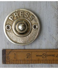 DOOR BELL PUSH PRESS ROUND SOLID BRASS 60MM / 2.5 DIA