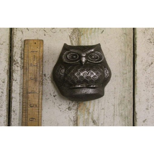 DOOR KNOCKER OWL CAST ANT IRON 4 / 105MM