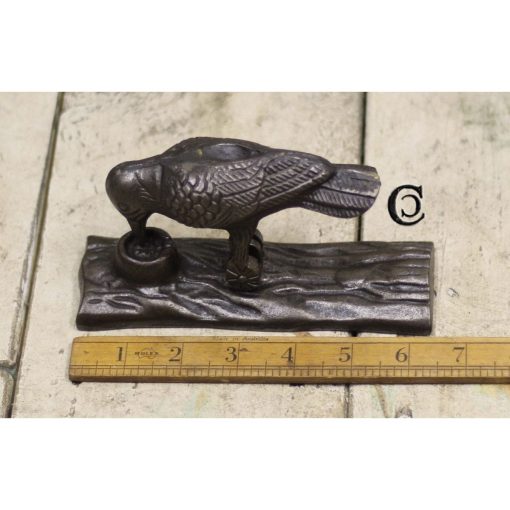 DOOR KNOCKER WOODPECKER HUMMINGBIRD CAST IRON 6 / 150MM
