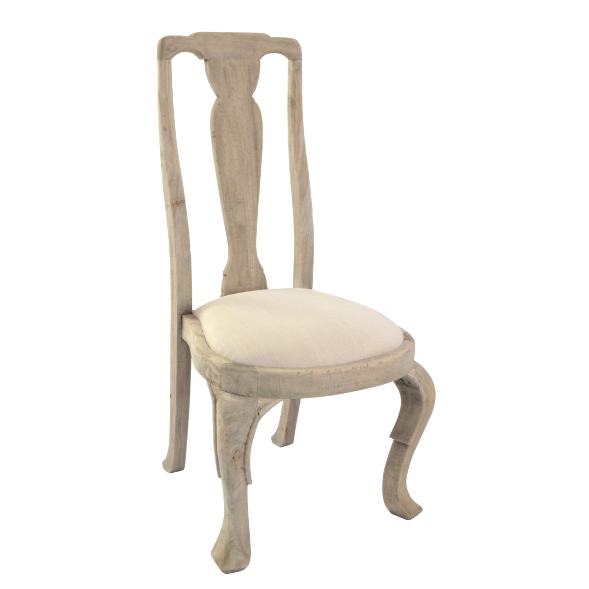 French louis xvi stripped bleach dining chairs 1