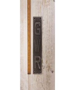 FINGER DOOR PLATE VERTICAL GWR PLAIN CAST ANT IRON 295MM