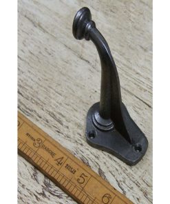 FLAT TOP END LARDER HOOK WITH FIN SUPPORT ANT IRON 70MM