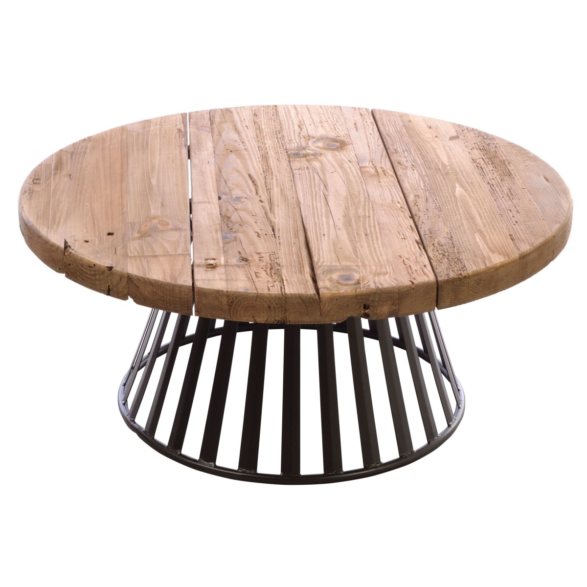 metal base round coffee table