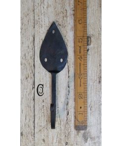GOTHIC HOOK HAND FORGED BLACK BEESWAX 130MM / 5 USE 30.336.