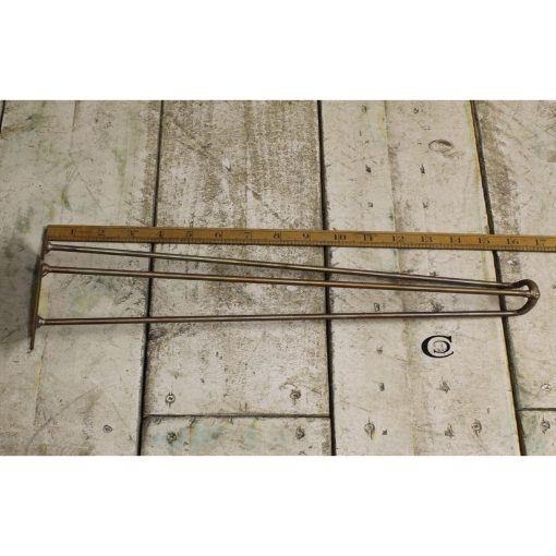 HAIRPIN LEG 3 PRONG FOOTED ANTIQUE COPPER 400MM / 16