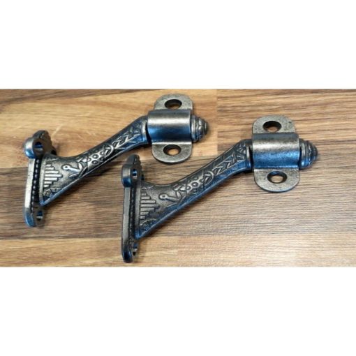 HANDRAIL BRACKET SWIVEL 2 PART CAST ANTIQUE IRON