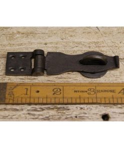 HASP & STAPLE CAST IRON BLACK 100MM / 4 (IMHS5)