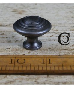 KNOB DOMED WITH CIRCULAR RINGS ANT IRON 32MM 05.086D.AI.30